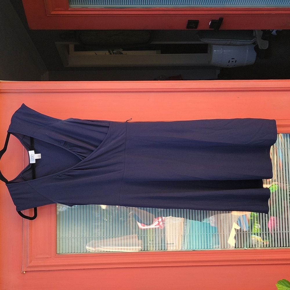 LOFT Navy Wrap Dress